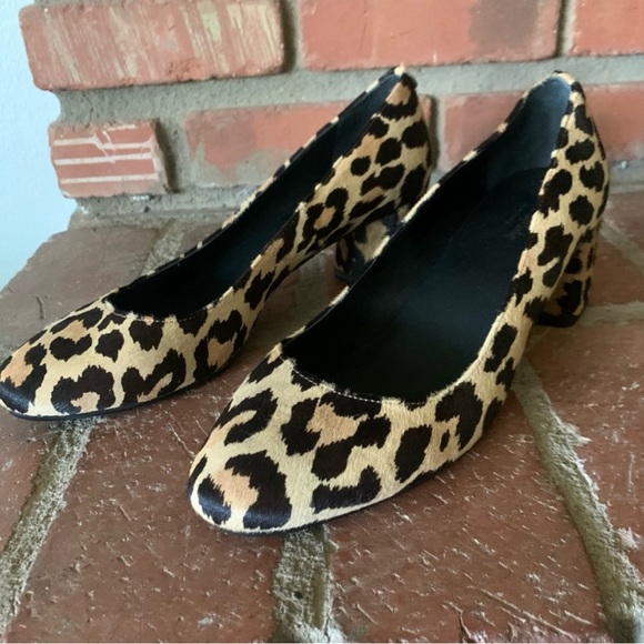 Kate Spade Beverly Leopard Print hair on hide Pumps Sz 11 Worn twice - Picture 8 of 9